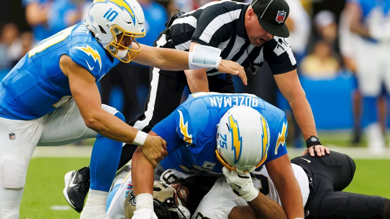 Chargers hail Bradley Bozeman response to Saints' illegal hit