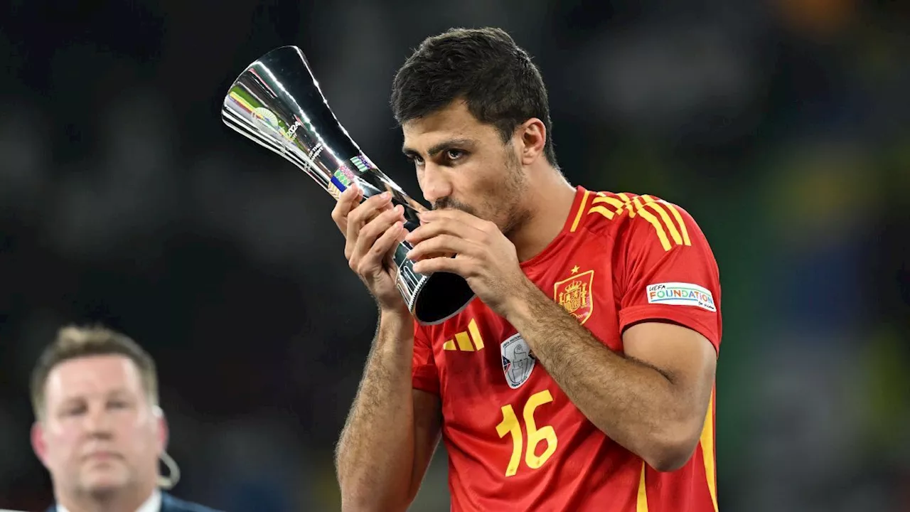 Rodri wins Ballon d'Or after Premier League, Euro 2024 glory