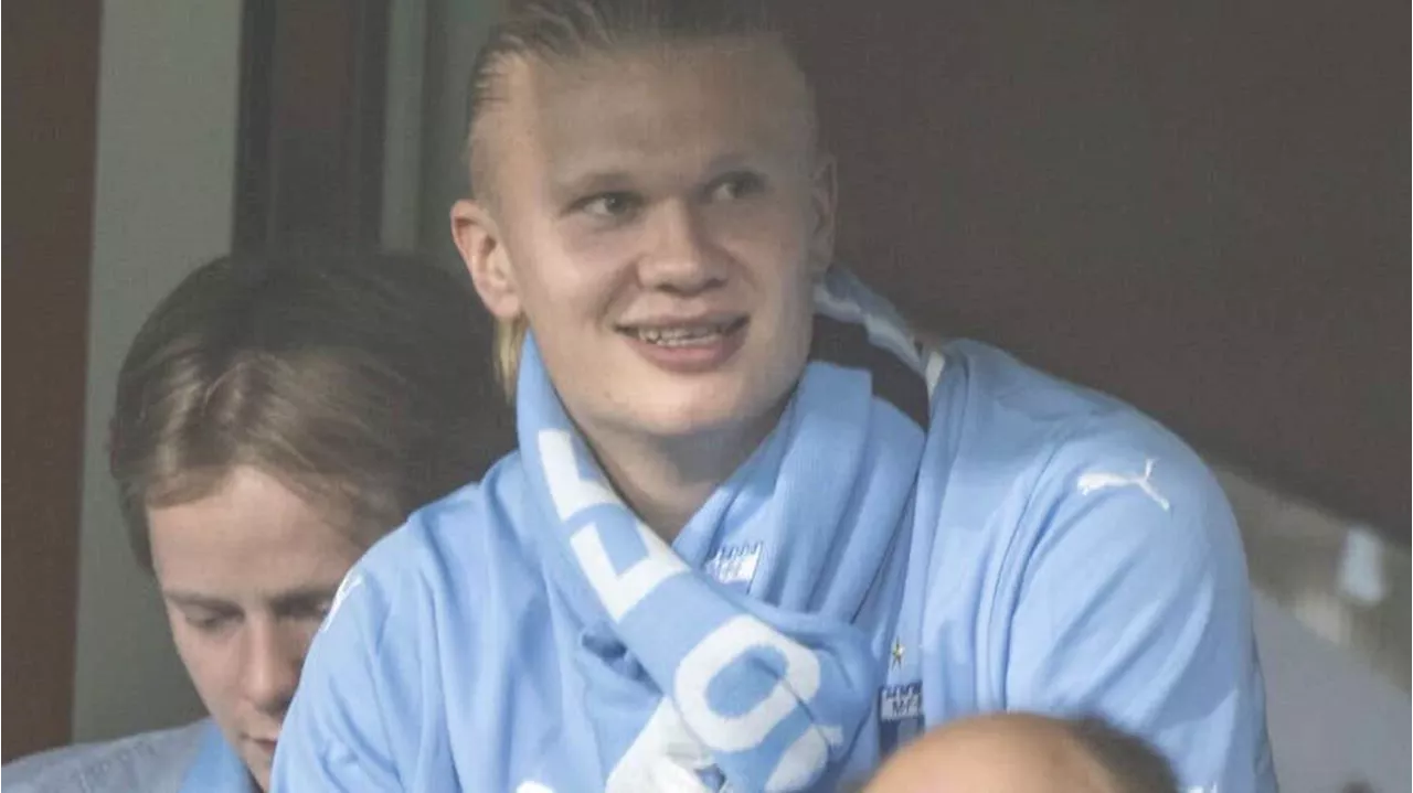 Erling Haaland på plats i Malmö