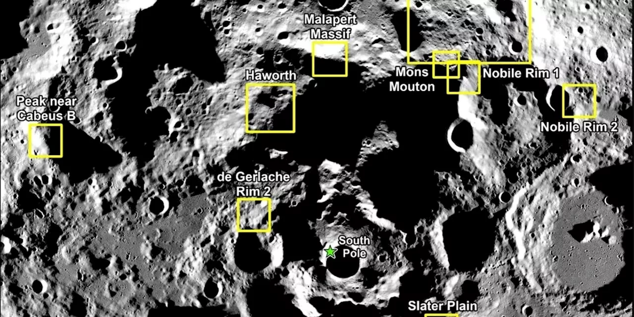 Raumfahrt: Neun Optionen: Nasa legt potenzielle Mond-Landestellen fest