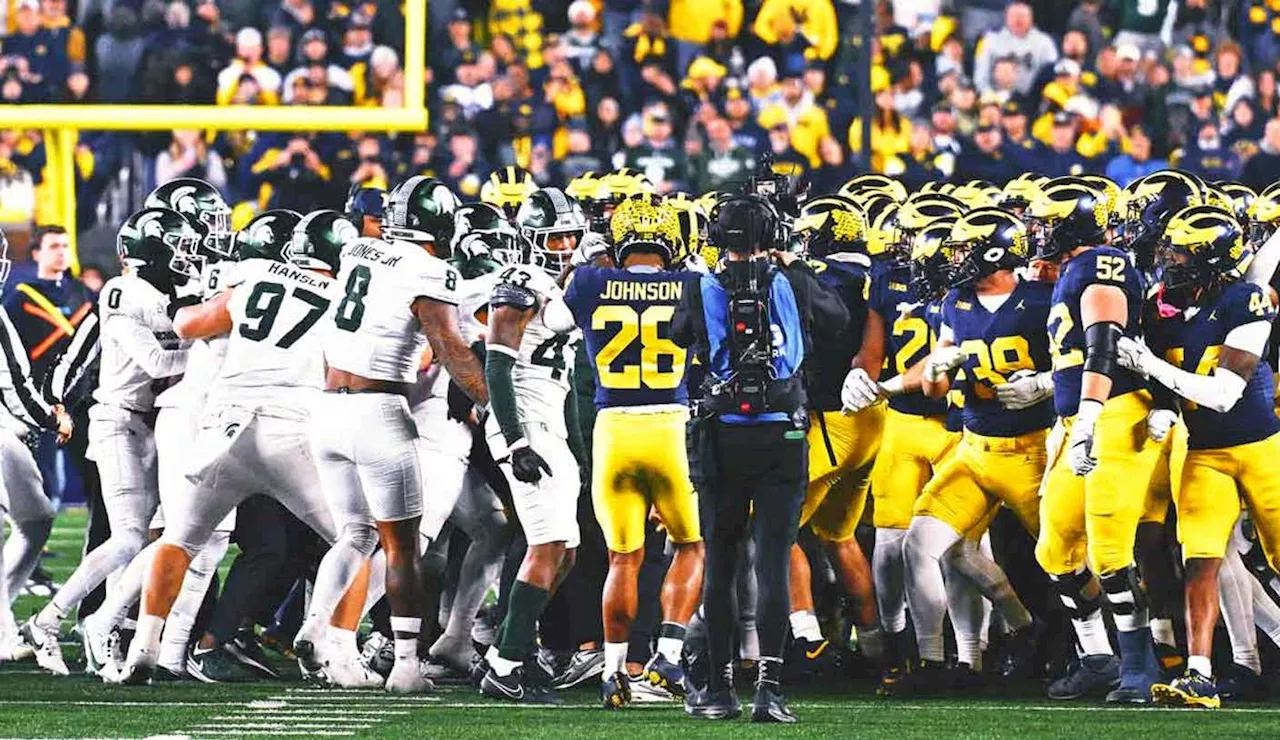 Michigan State AD asks Big Ten to investigate postgame scuffle with Michigan