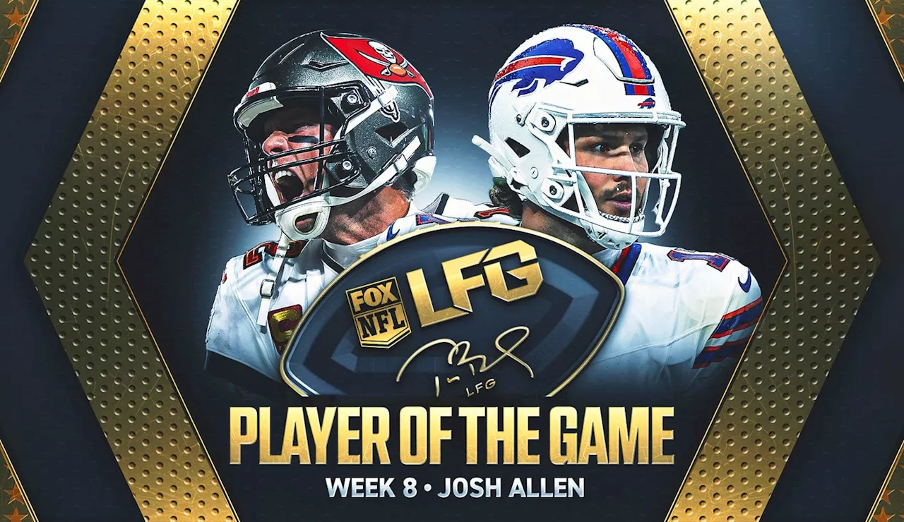 Tom Brady's LFG Player of the Game for Week 8: Bills QB Josh Allen