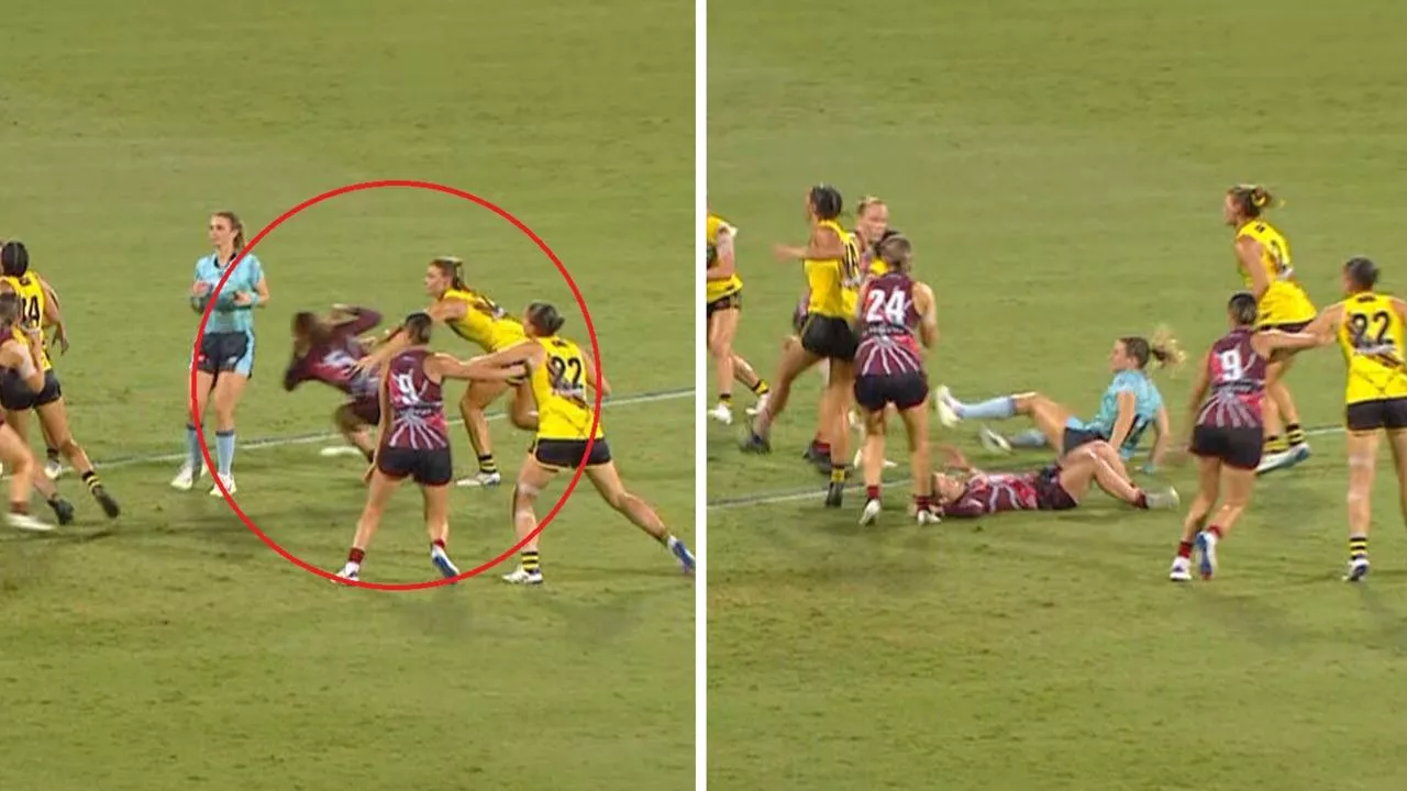 Third time unlucky: AFLW star sent to tribunal for ‘intentional’ ump contact after tactic backfires