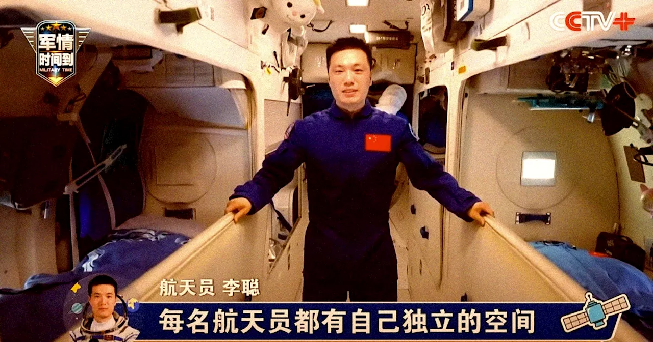 Watch Astronauts Give a Rare Tour of China's Luxurious Space Station