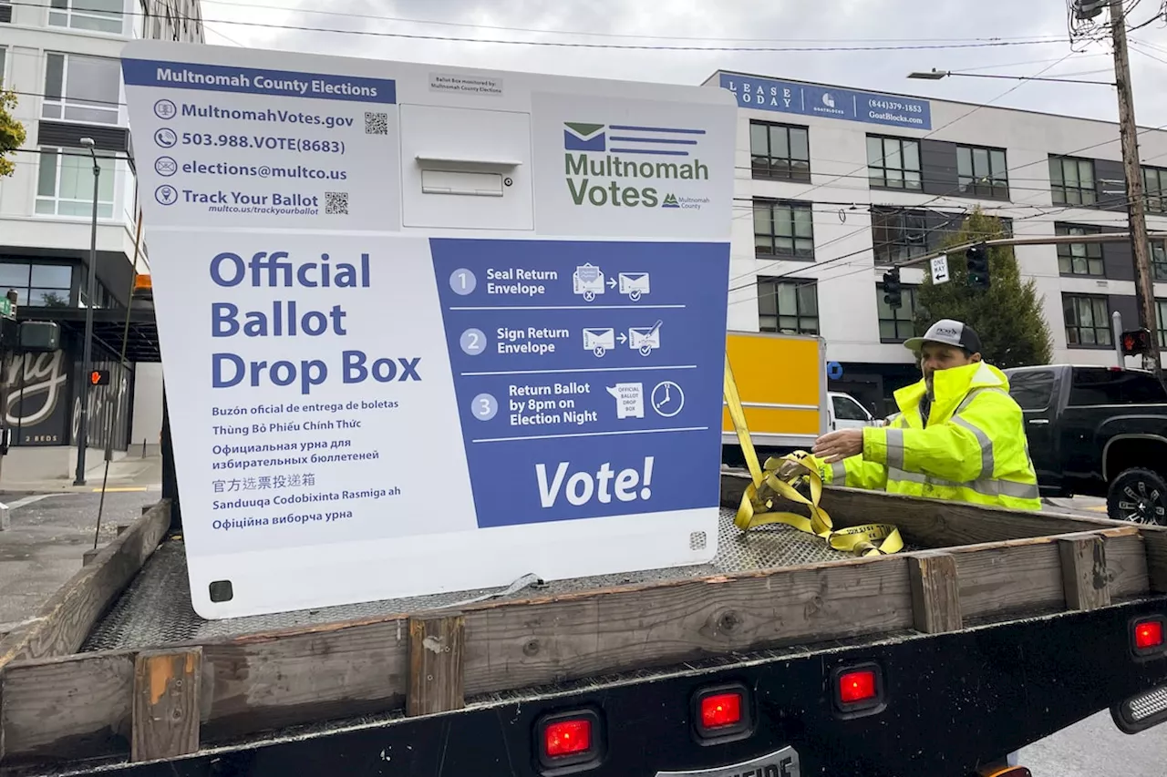 Fires set in drop boxes destroy hundreds of ballots in Washington, damage three in Oregon