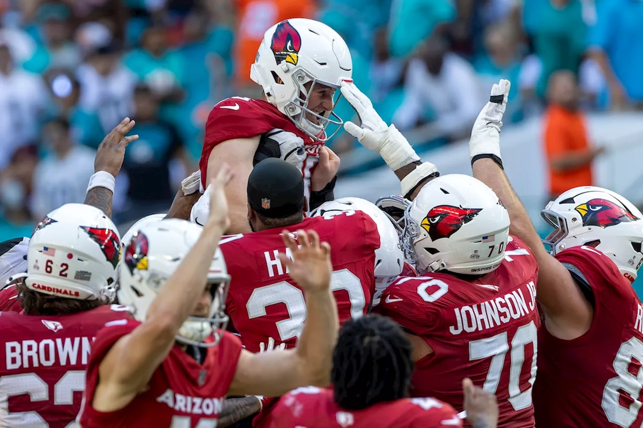 Kyler Murray rallies Cardinals to narrow 28-27 win over Dolphins in Tua Tagovailoa’s return