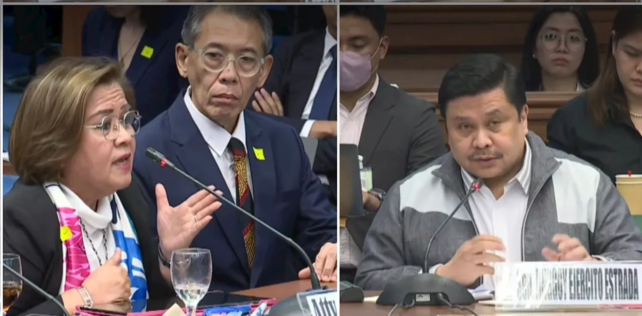 Jinggoy asks De Lima: Why didn’t you file a case vs. Duterte?