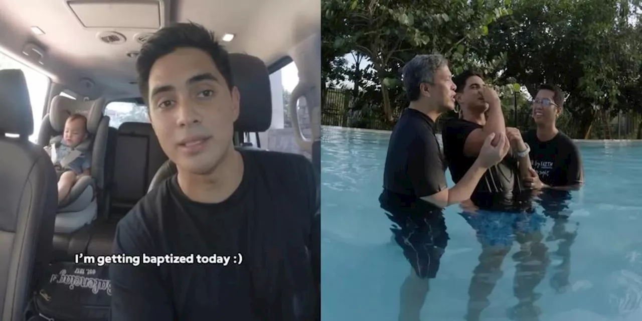 Juancho Triviño gets baptized