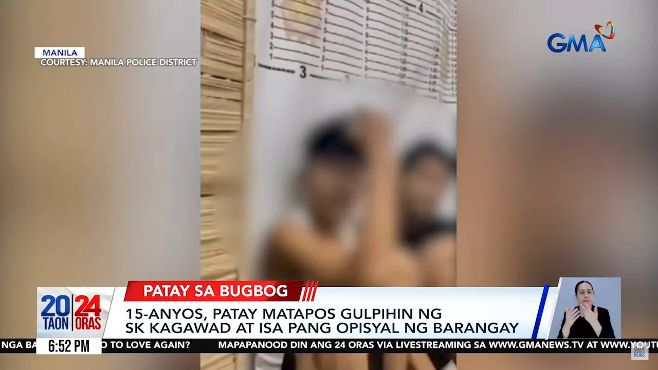 SK kagawad nabbed for mauling minor to death in Manila