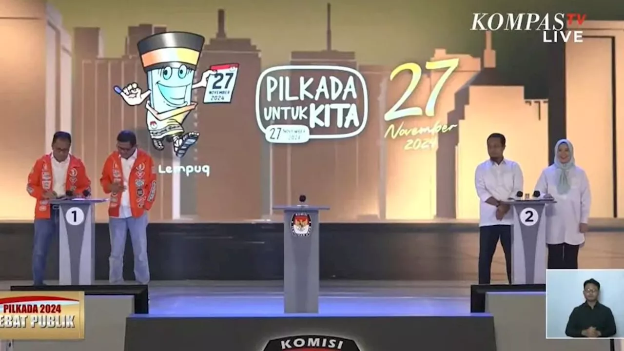 Debat Pilgub Sulsel 2024, Andi Sudirman dan Ramdhan Pomanto Saling Bantah Terkait Kemiskinan