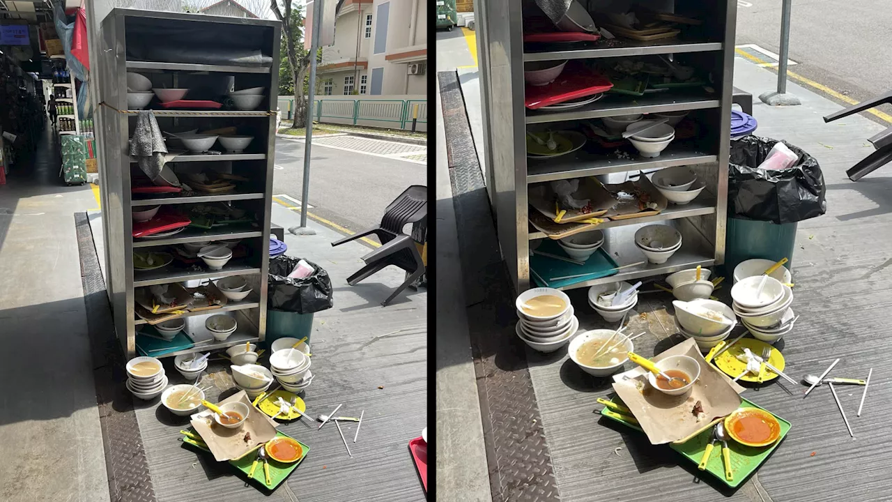 “1st world mentality” — Singaporeans stack complaints about overflowing tray return station after coffee