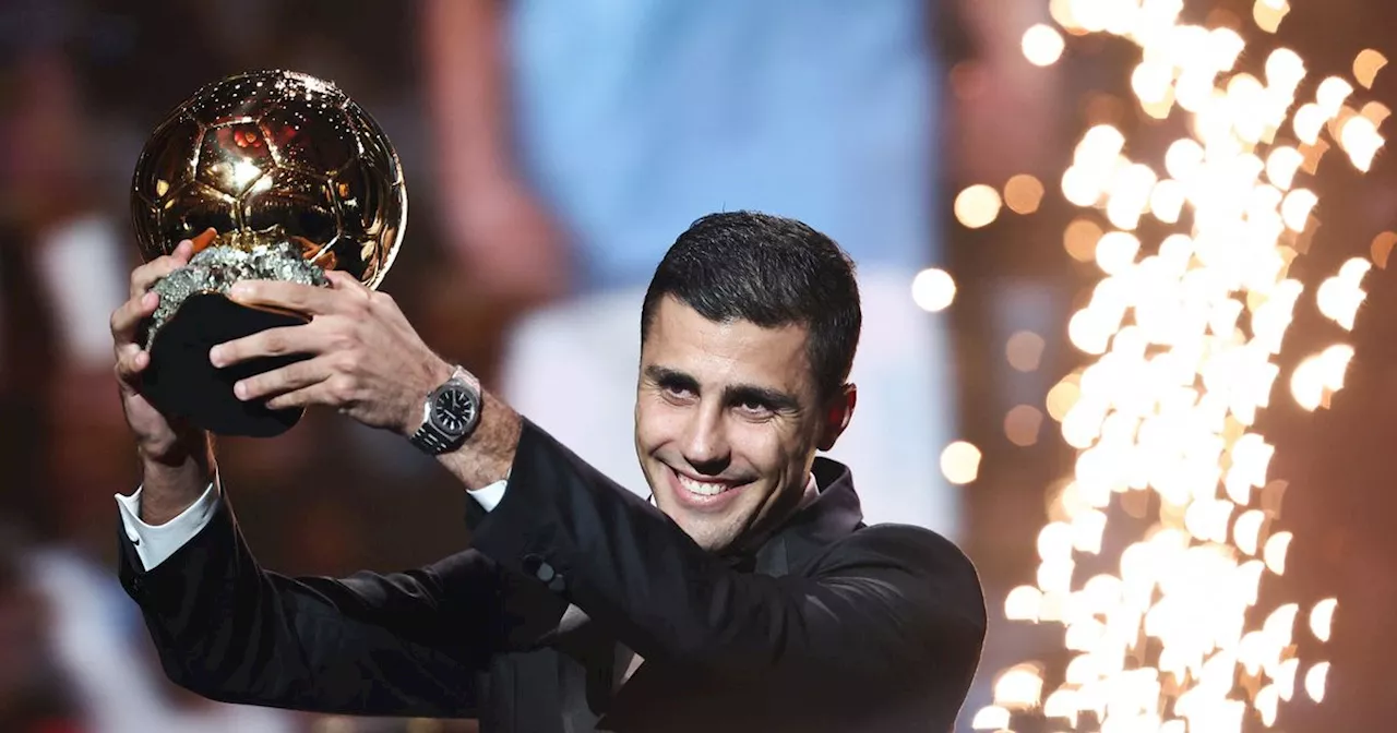 Rodri wins Ballon d'Or and ends 64-year wait amid shameful Real Madrid boycott