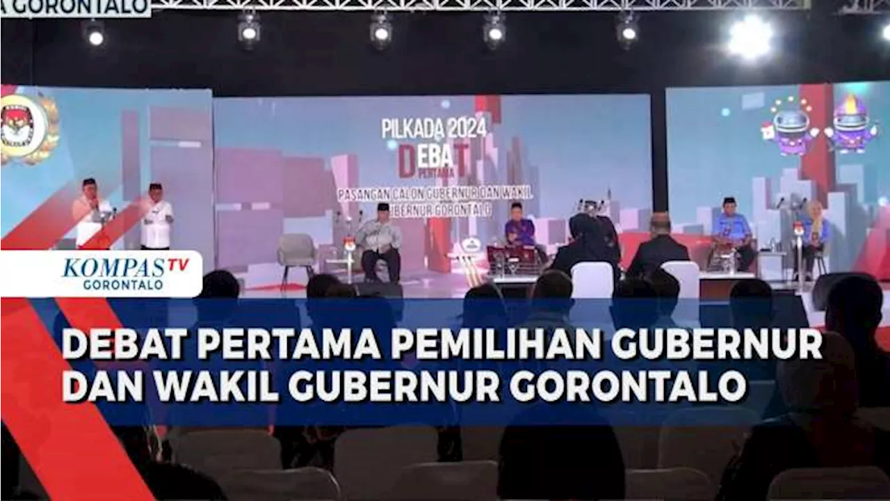 Debat Pertama Pilgub Gorontalo, Keempat Paslon Adu Gagasan Untuk Kemajuan Daerah