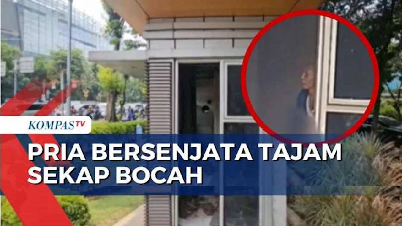 Detik-Detik Bocah Disekap Pria Bersenjata Tajam di Pos Polisi Pejaten Village Jaksel