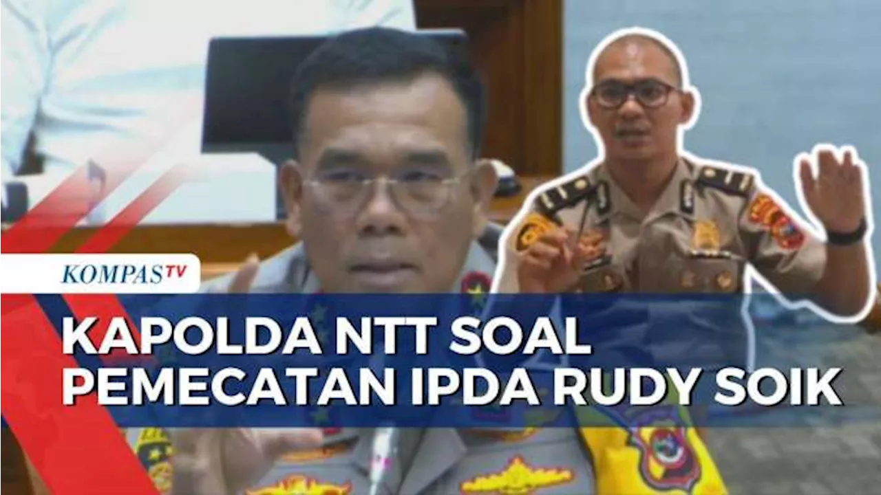 Komisi III DPR Panggil Kapolda NTT Bahas soal Pemecatan Ipda Rudy Soik