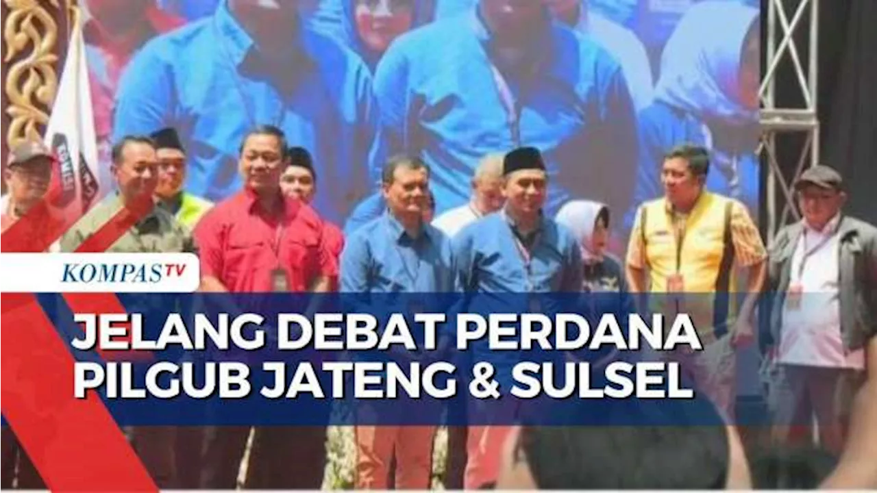 Sejumlah Persiapan Jelang Debat Perdana Pilgub Jawa Tengah dan Sulawesi Selatan