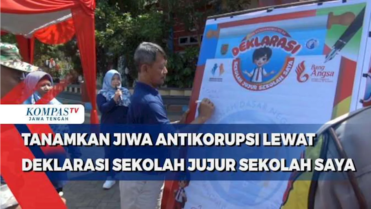 Tanamkan Jiwa Antikorupsi Lewat Deklarasi Sekolah Jujur Sekolah Saya