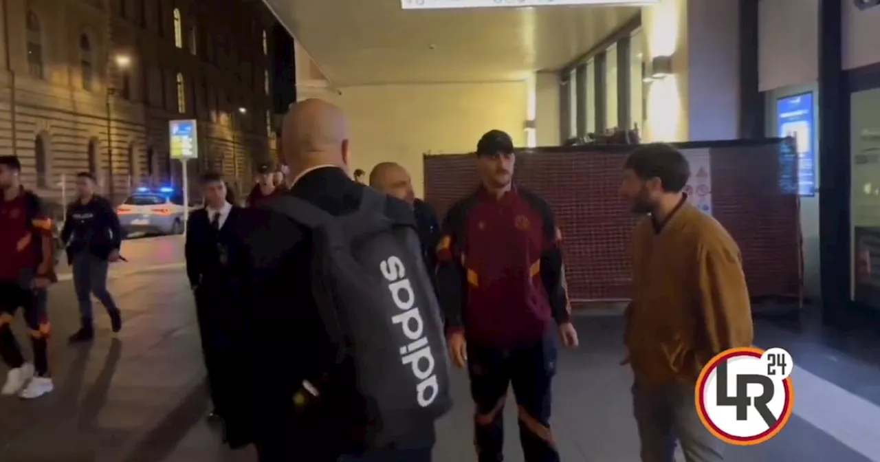 Roma caos, i tifosi aspettano il capitano Pellegrini fuori dalla stazione Termini