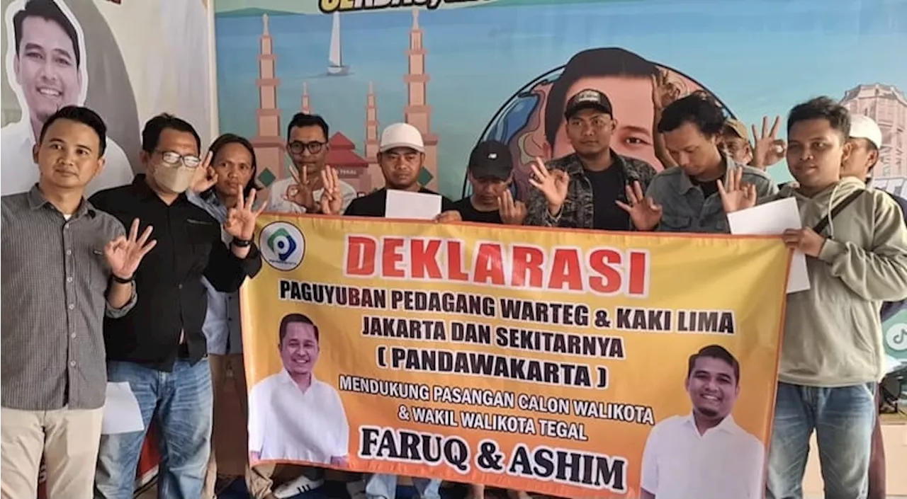 Paguyuban Warteg Jabodetabek Berikan Dukungan pada Faruq-Ashim