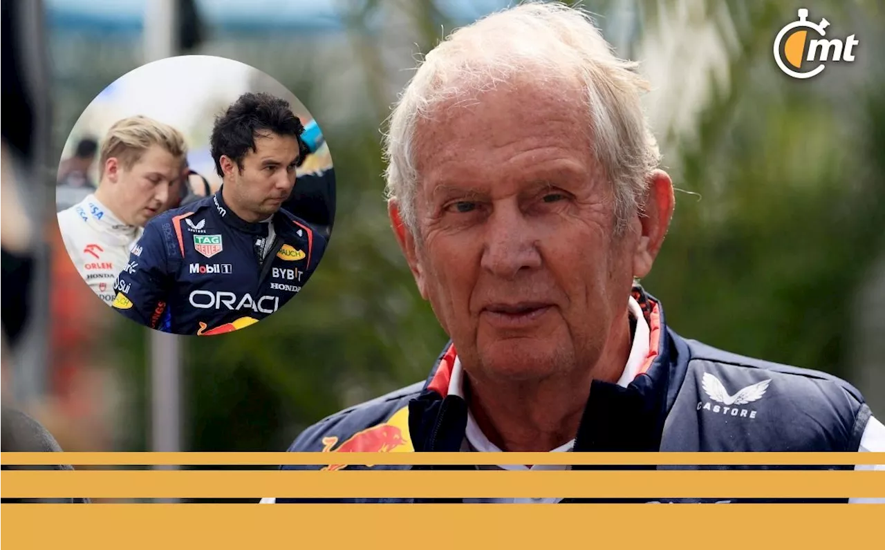 Helmut Marko defiende a Checo Pérez tras incidente con Liam Lawson en GP de México