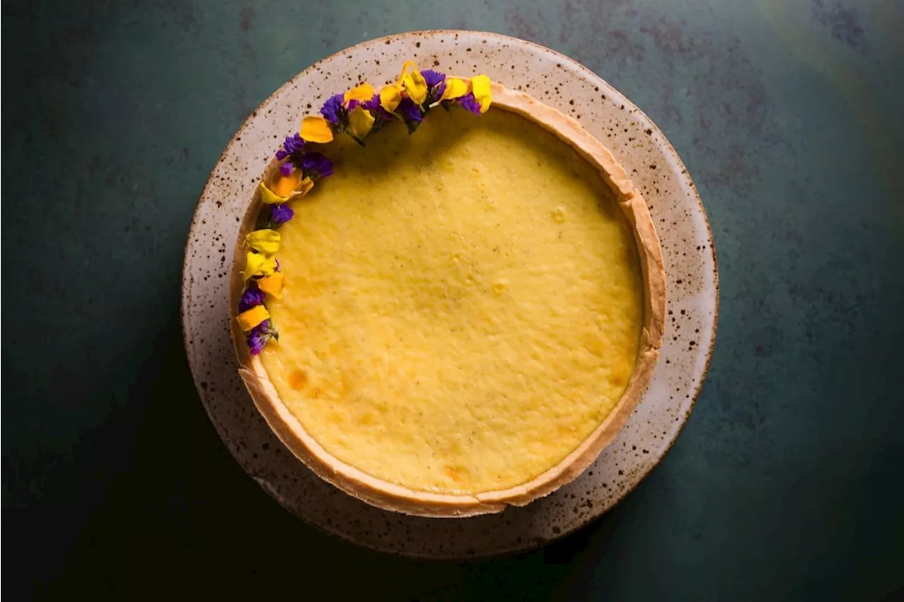 Recipe: Lavender custard pie with masa sucrée crust