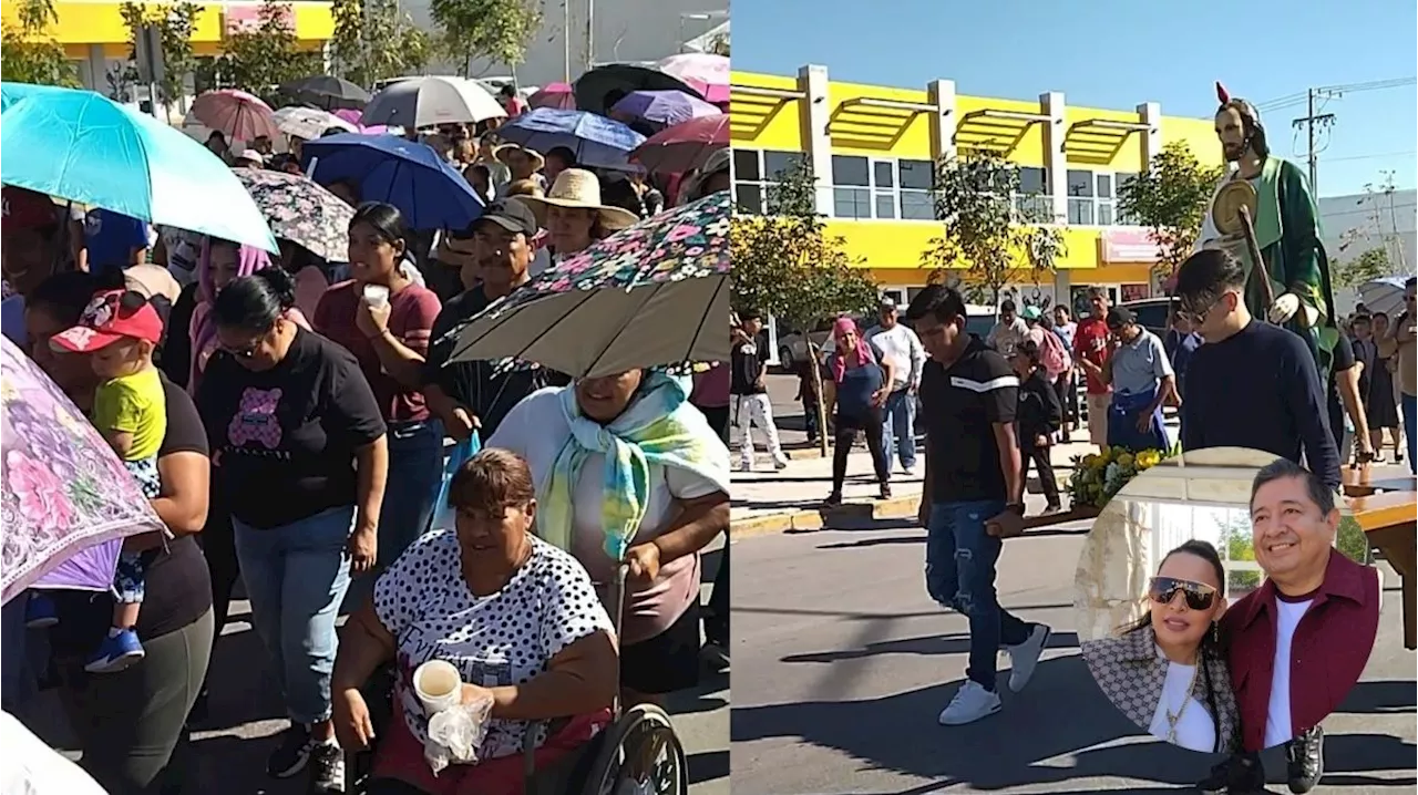 Con peregrinación y reliquia, familia agradece a San Judas Tadeo recuperación de su hijo en El Tajito