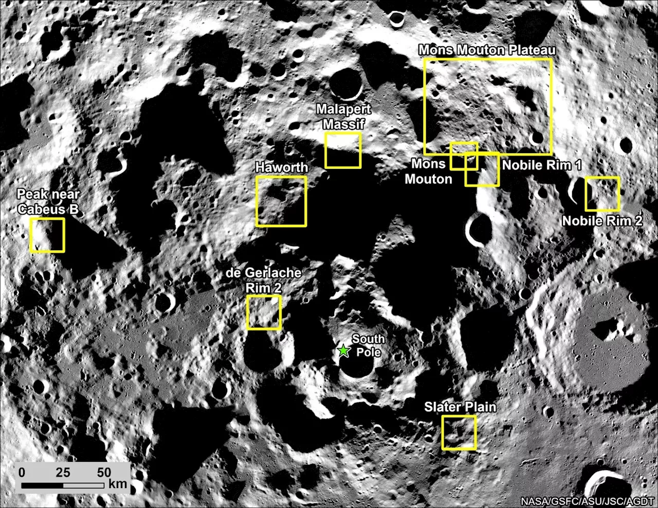 NASA Provides Update on Artemis III Moon Landing Regions