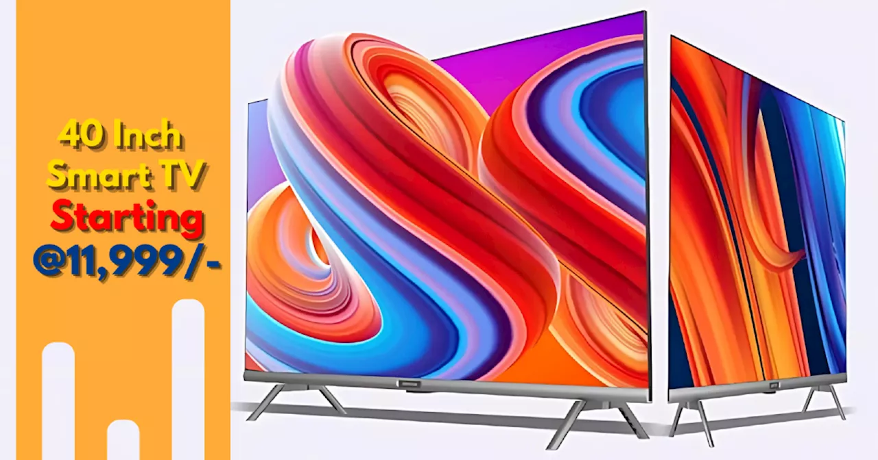 ज्यादा नहीं सिर्फ ₹11,999 से शुरू है टॉप रेटेड 40 इंच Smart TV का दाम, Amazon Sale से करें भारी बचत