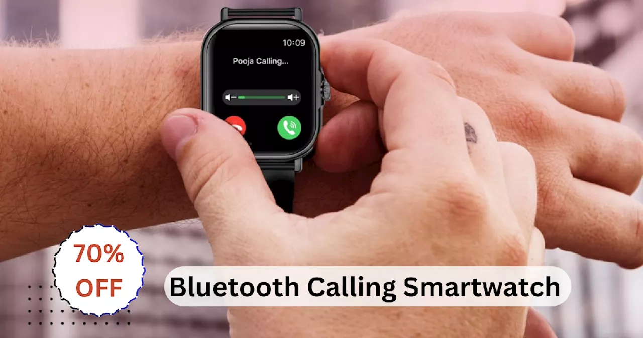 Great Indian Festival Sale ने जाते-जाते Bluetooth Calling Smartwatch पर फोड़ा 70% छूट का बम, महंगाई के उड़े चीथड़े