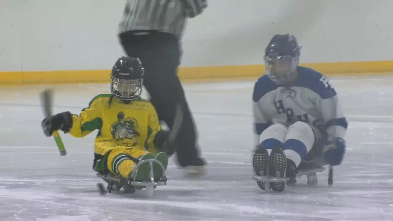 10-year-old paralyzed in Highland Park shooting finds new passion in sled hockey