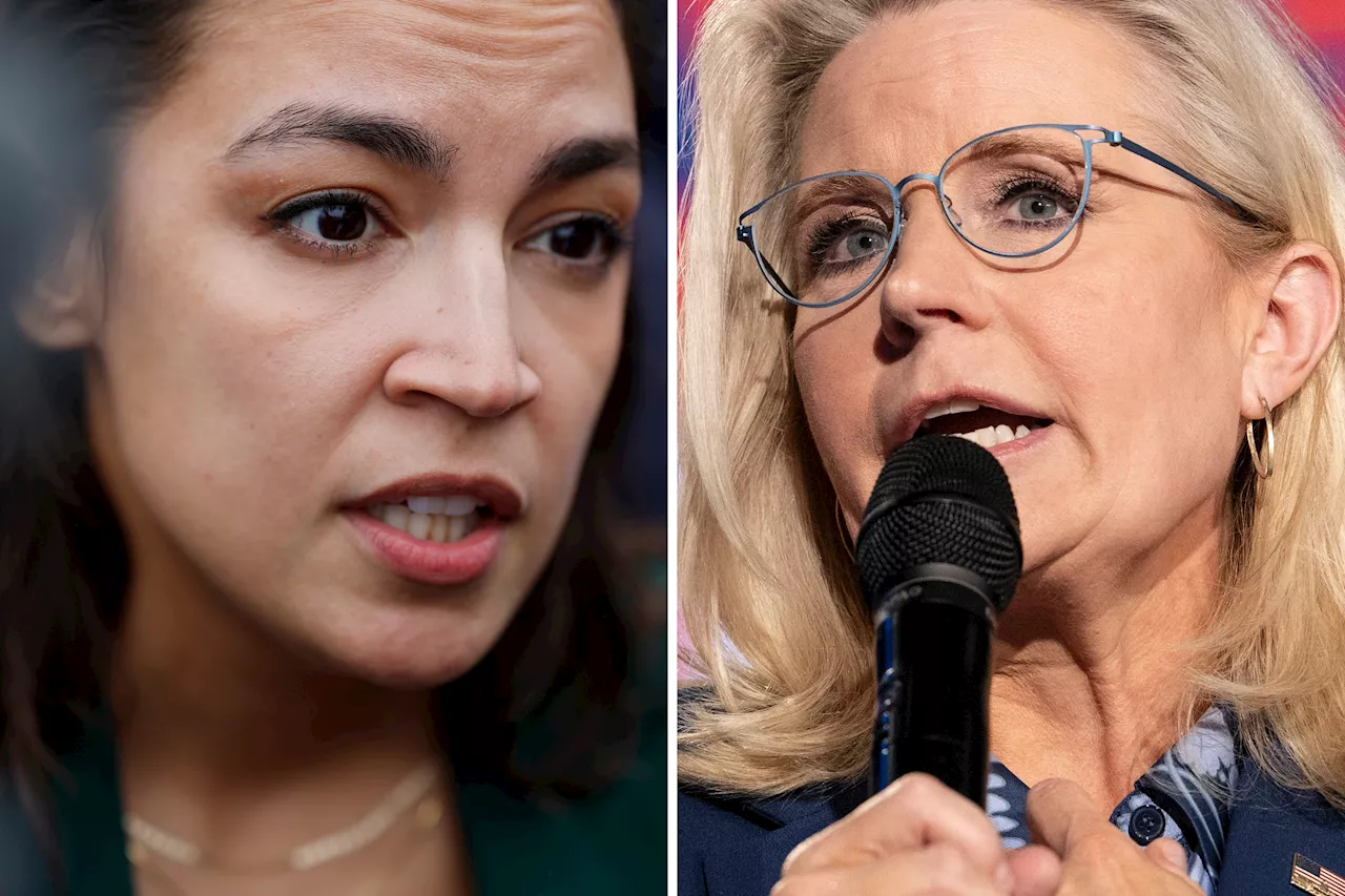 AOC Doesn't 'Love It' That Kamala Harris Is Campaigning With Liz Cheney