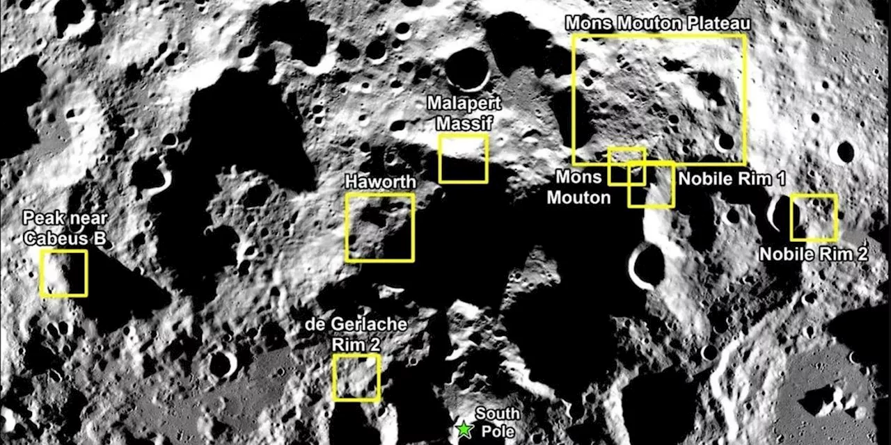 Neun Optionen: Nasa legt potenzielle Mond-Landestellen fest