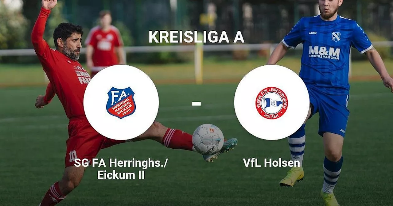 Die SG FA Herringhs./Eickum II gegen das Team der VfL Holsen