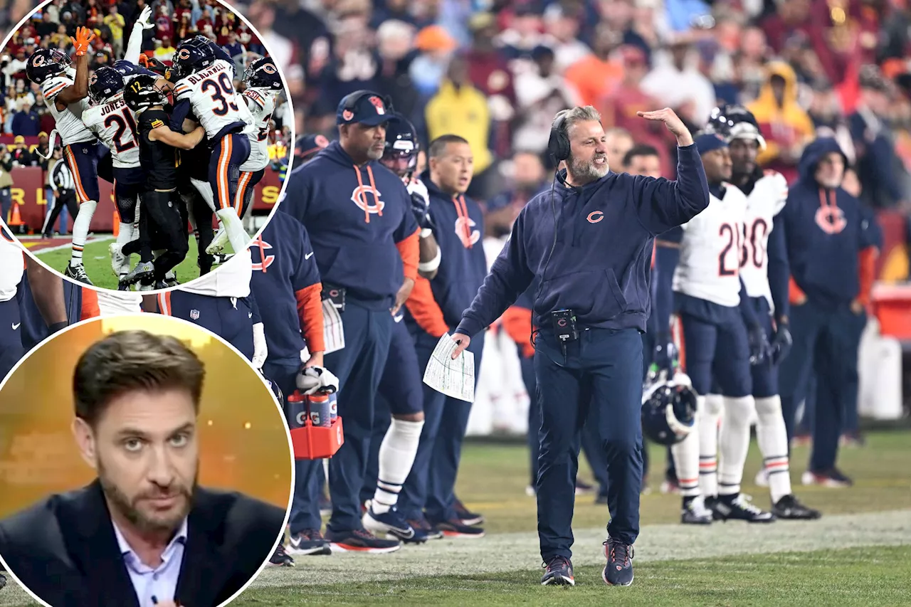 Bears coach Matt Eberflus mocked for 'dumbest' comment after Hail Mary disaster