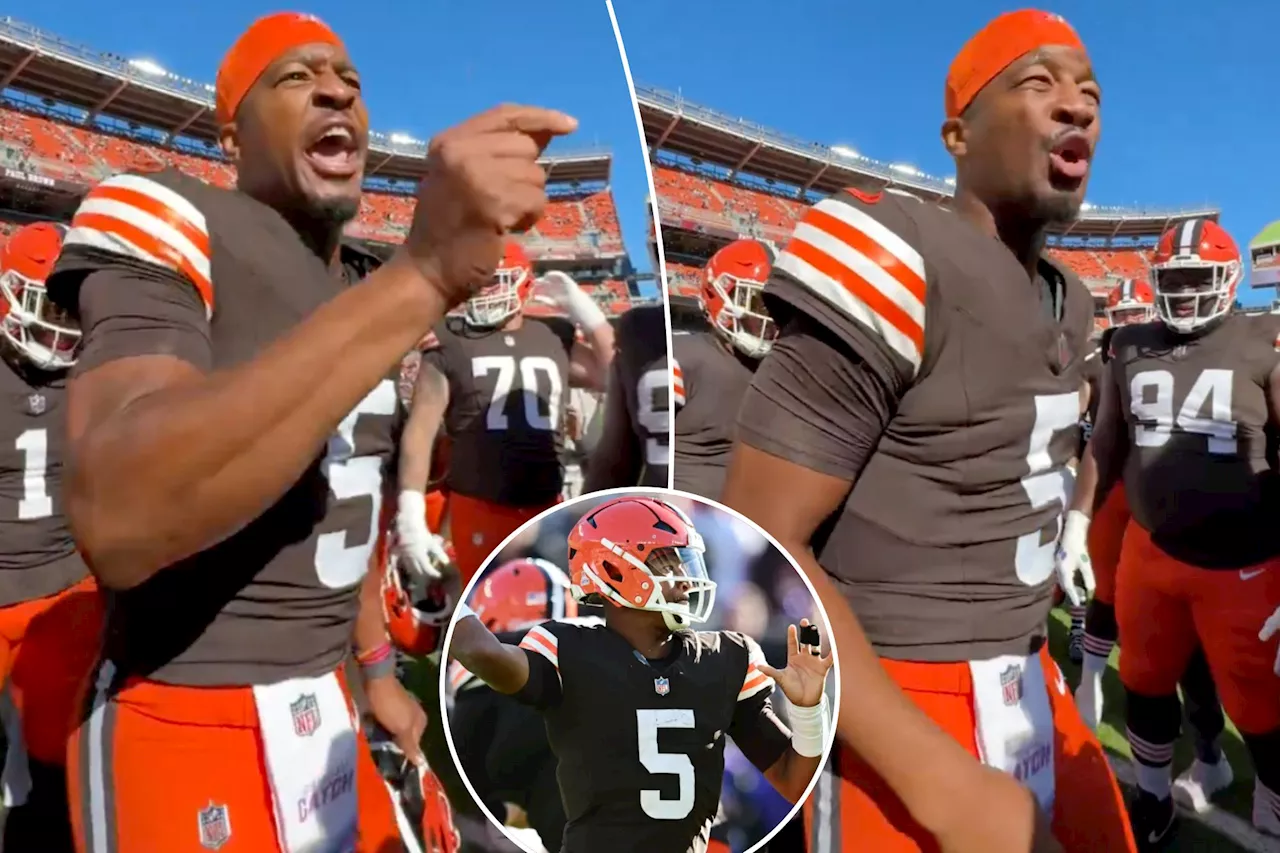 Jameis Winston gives epic pregame speech before leading Browns to upset over Ravens