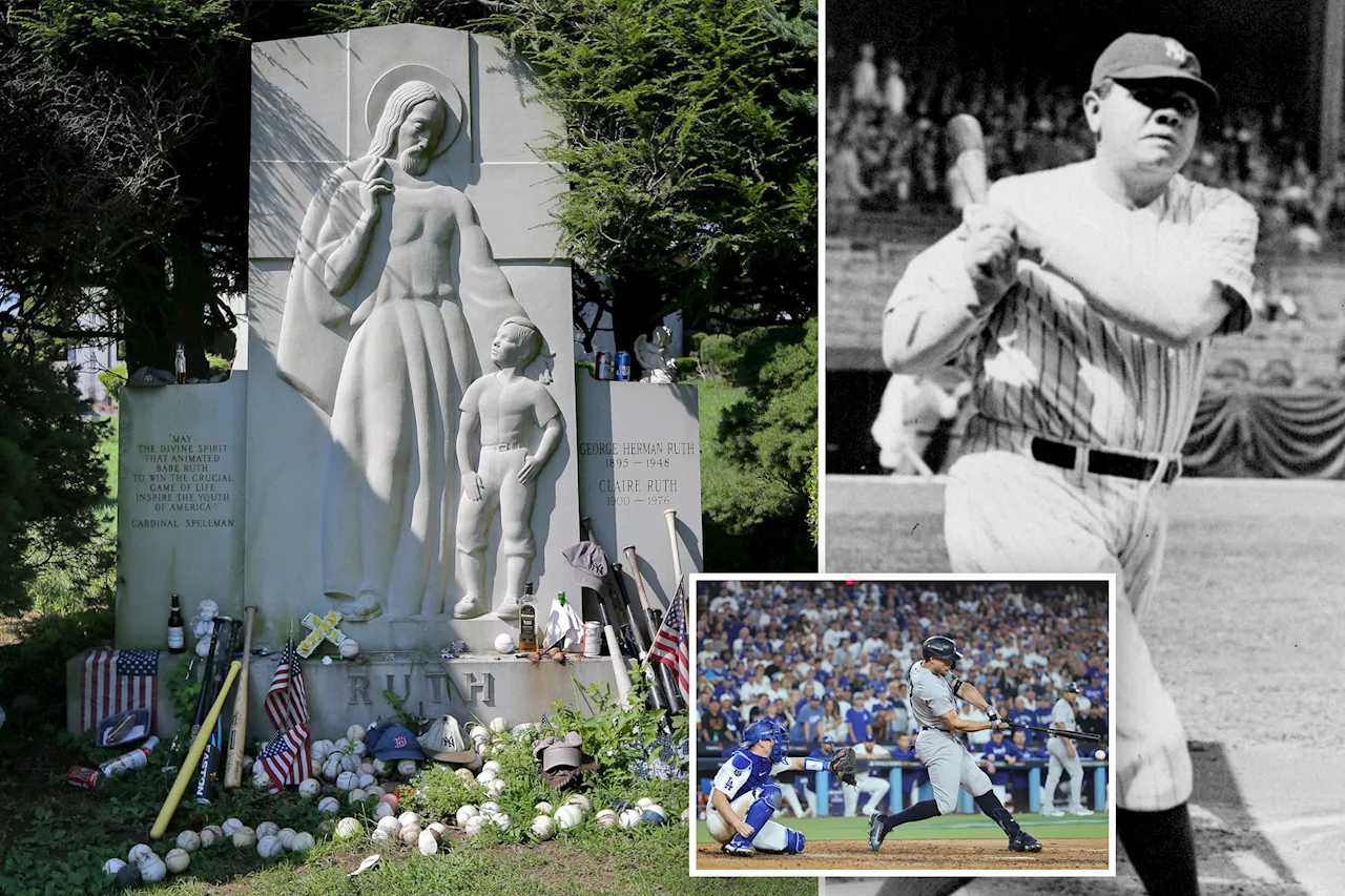 Yankees fans leave 'offerings' at Babe Ruth's grave, hope for World Series spark: 'I could wake the spirits'