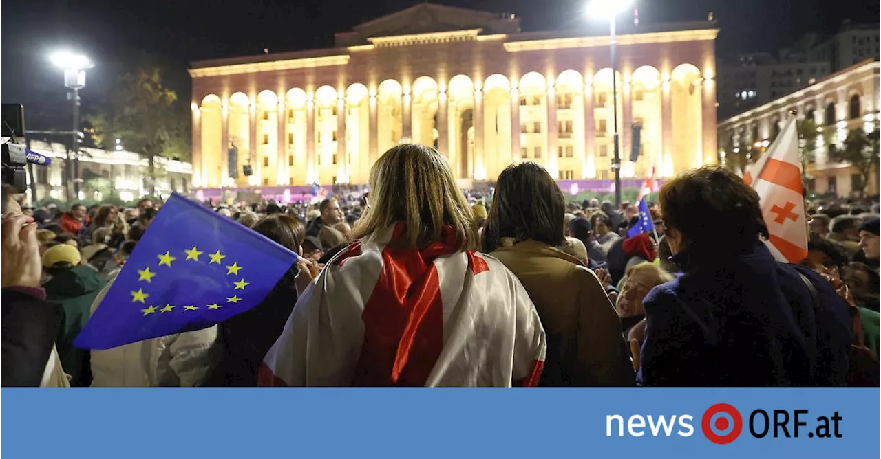 Fälschungsvorwürfe: Großproteste nach Wahl in Georgien