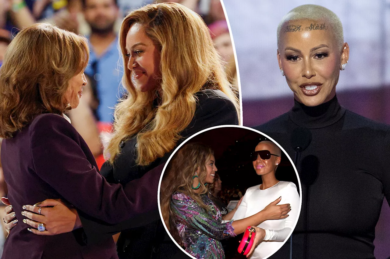 Amber Rose reacts to backlash after claiming Beyoncé stole her 'whole speech' at Kamala Harris rally