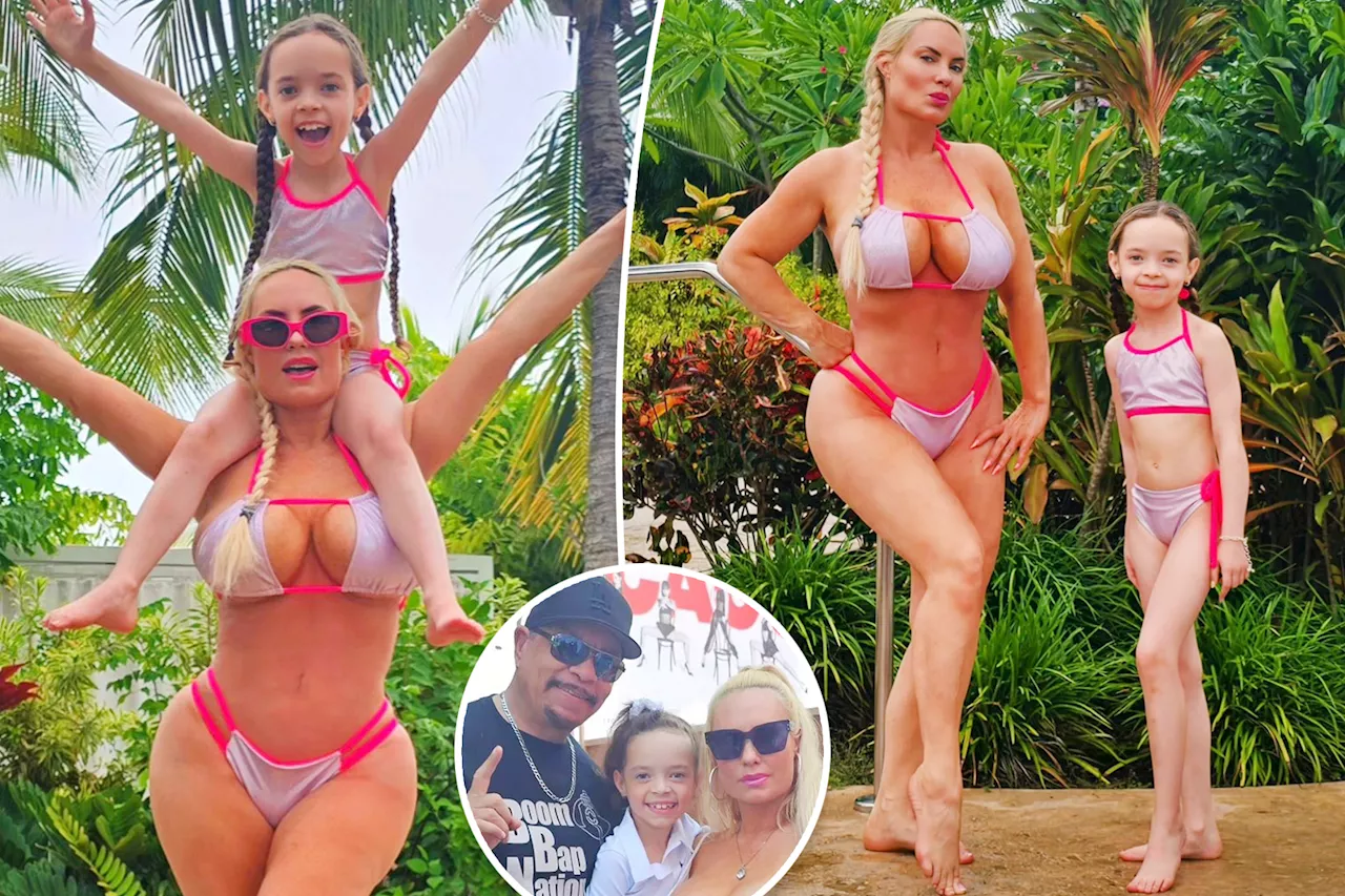 Coco Austin and daughter Chanel wear 'traditional twinning swimsuits' on Bahamas vacation