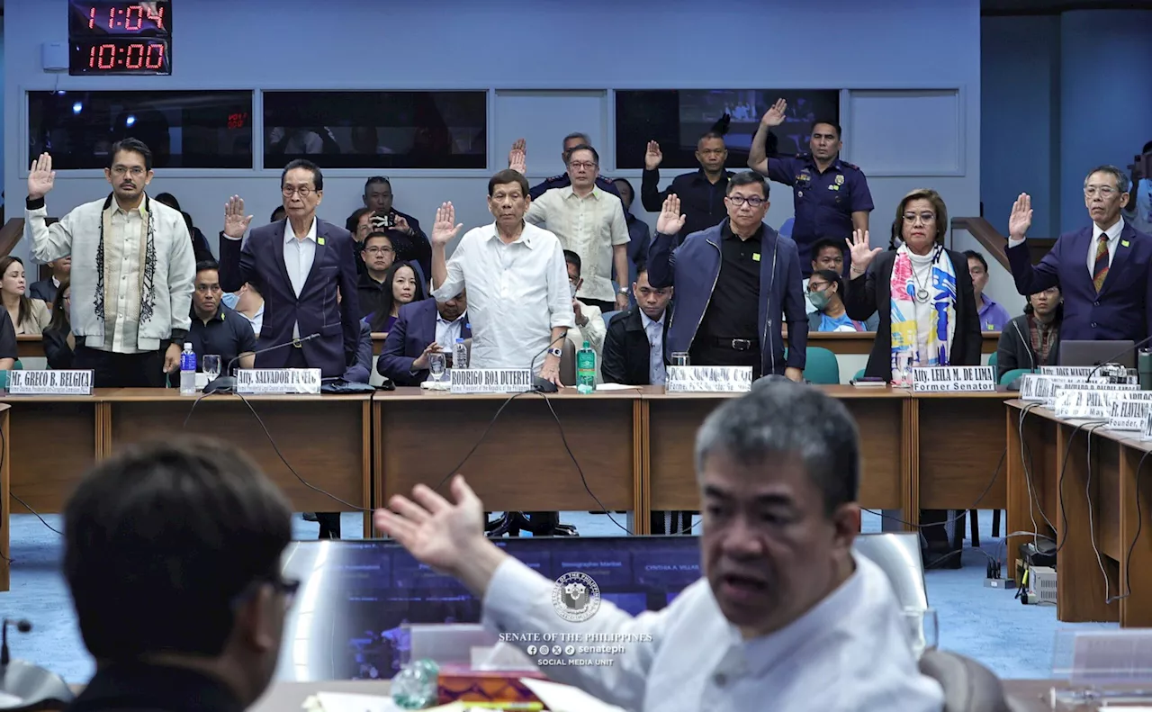 Duterte monopolizes Senate hearing; allies challenge House quad committee findings