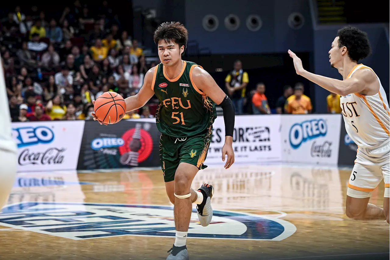 On record night, FEU rookie Veejay Pre draws inspiration from ‘idol’ Quiambao