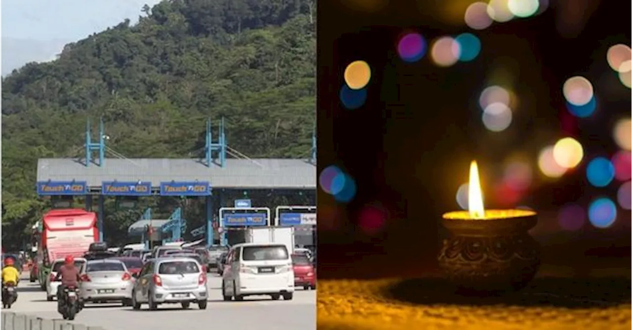 Malaysians To Enjoy Toll-Free Highway Travel For 2 Days Before Deepavali