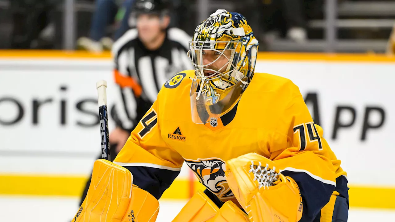 Nashville Predators Goalie Named Second Star of Week