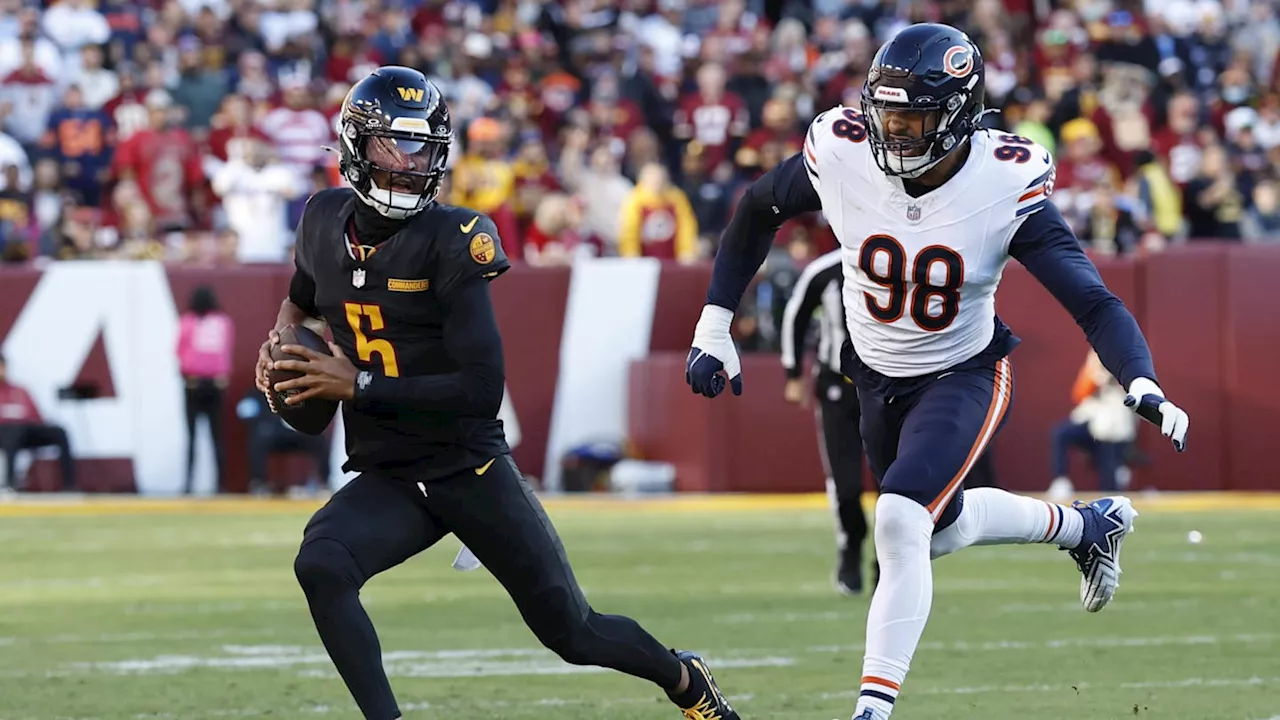 WATCH: Jayden Daniels Hail Mary Lifts Washington Commanders vs. Chicago Bears