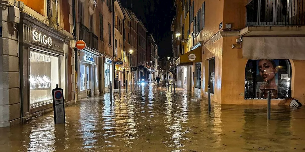 Inondations dans le Var : près de 600 personnes bloquées après l’effondrement d’un pont