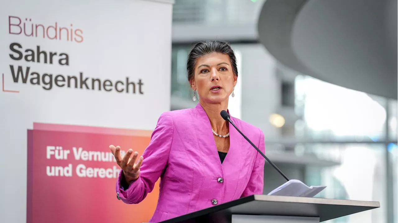 Friedenspassus bei Thüringer Koalitionsgesprächen: Wagenknecht kritisiert Vereinbarung von CDU, SPD und BSW