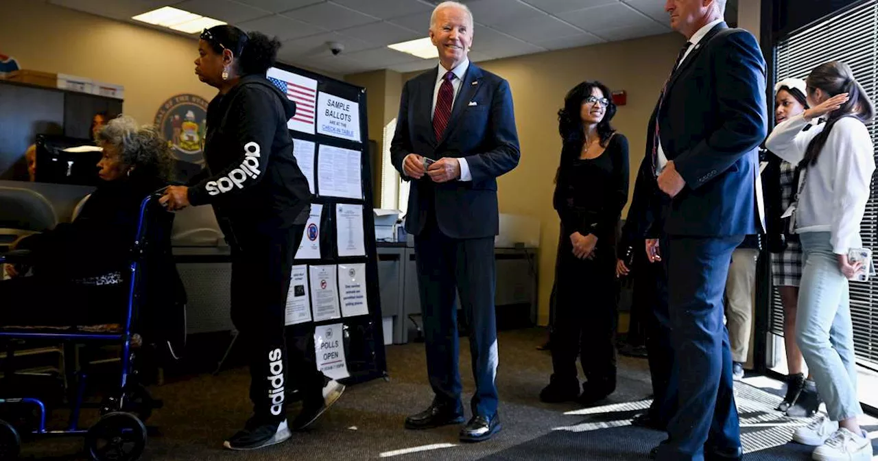 Presidente dos EUA, Joe Biden vota oito dias antes das eleições no país