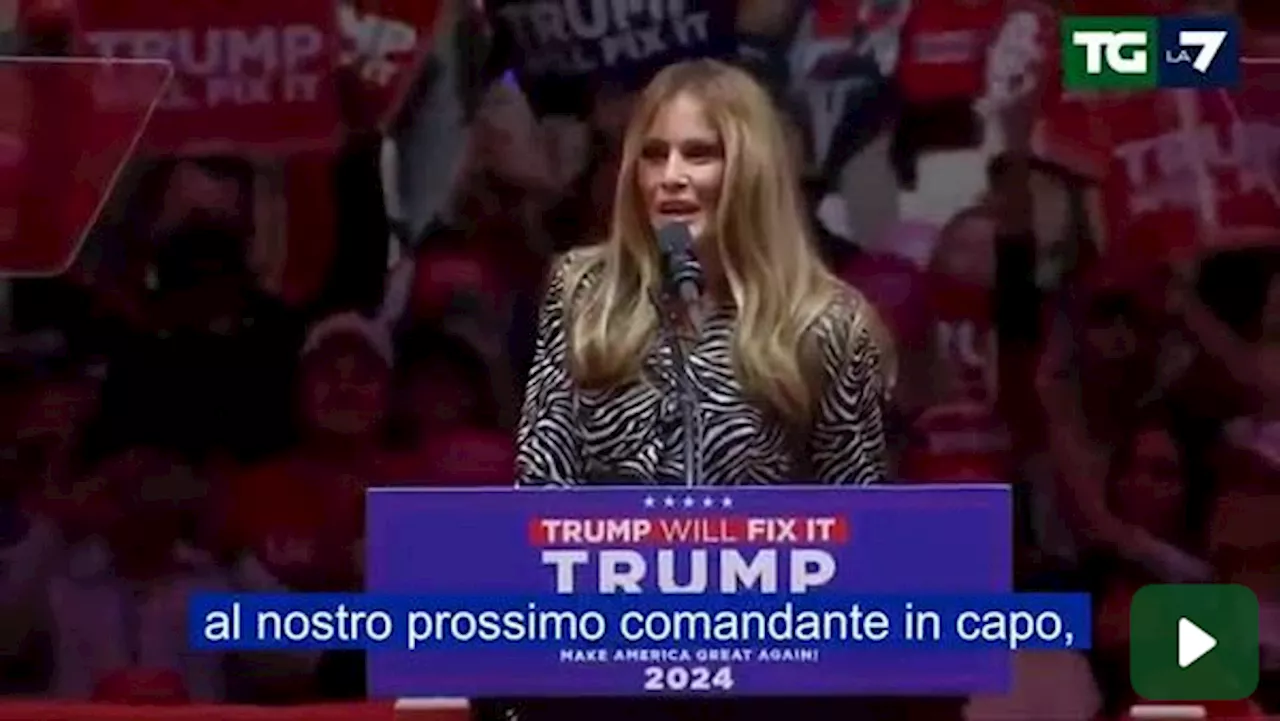 New York, Melania presenta Donald Trump: 'Ecco il vostro nuovo comandante'