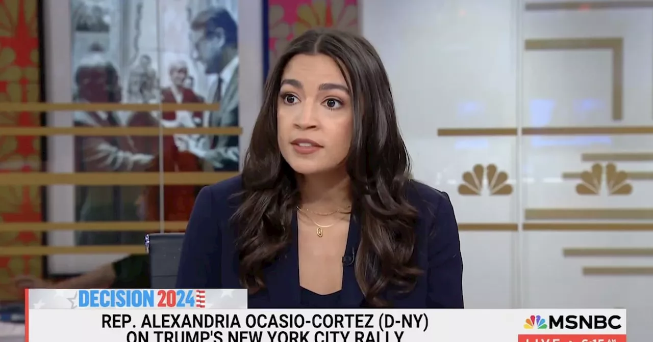 AOC Nails Purpose of Trump’s ‘Mini Jan. 6 Rally’ at MSG