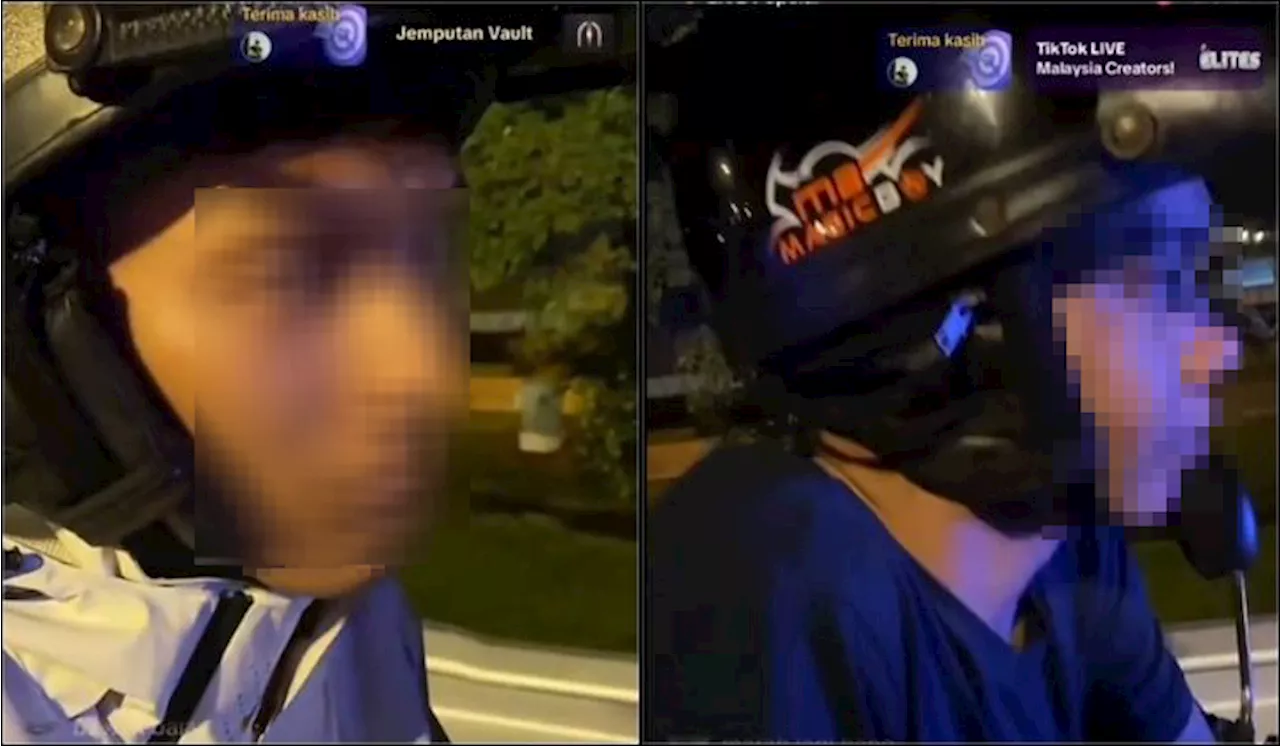 [Watch] Cop Turns Camera On Mat Rempit Who Recorded TikTok Live Of Road Accident